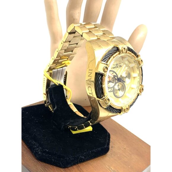 Invicta Men's Watch 25515 Bolt Quartz Chronograph Diver Gold Tone Steel 52mm - Picture 15 of 15
